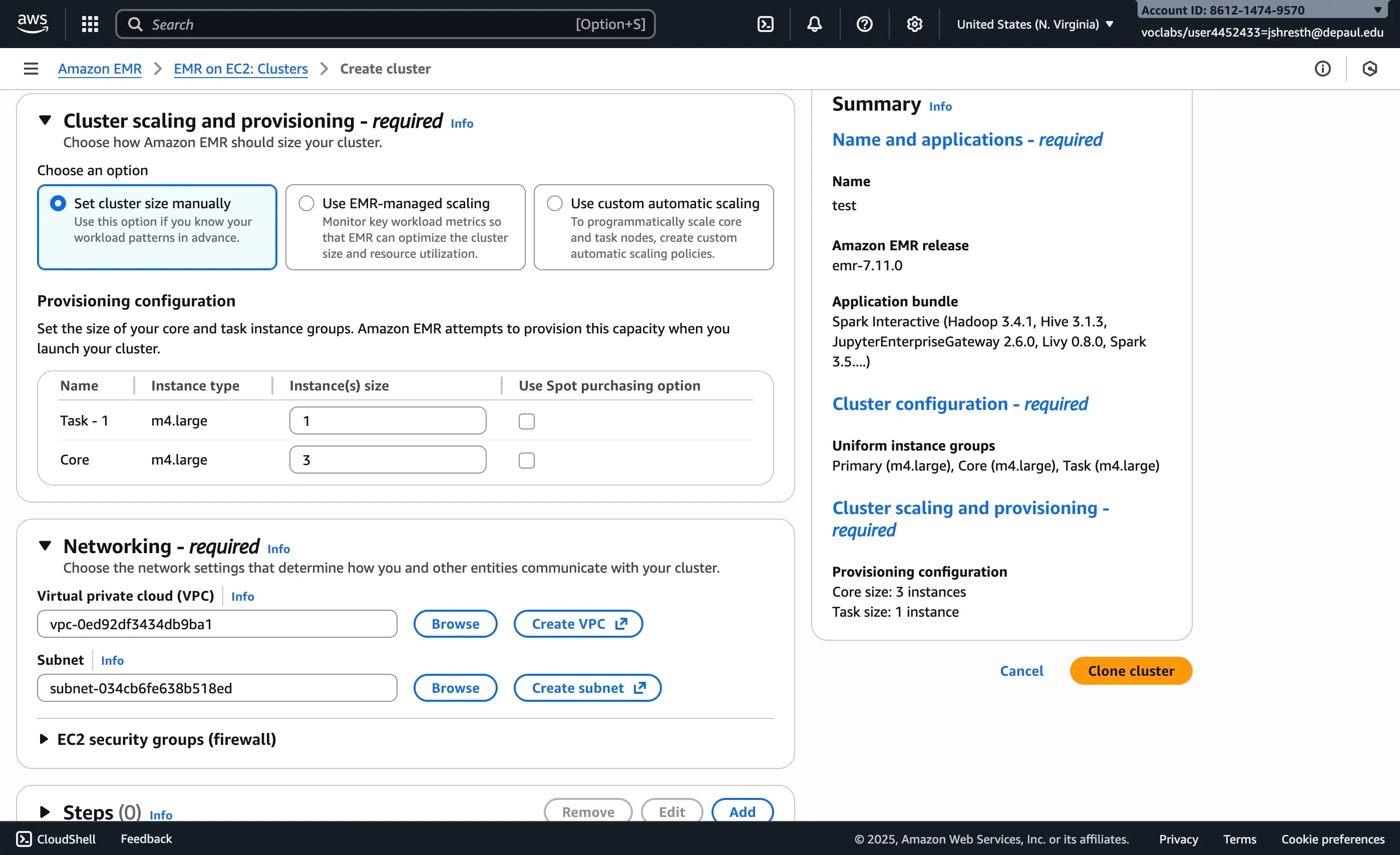 Clone Previous Cluster